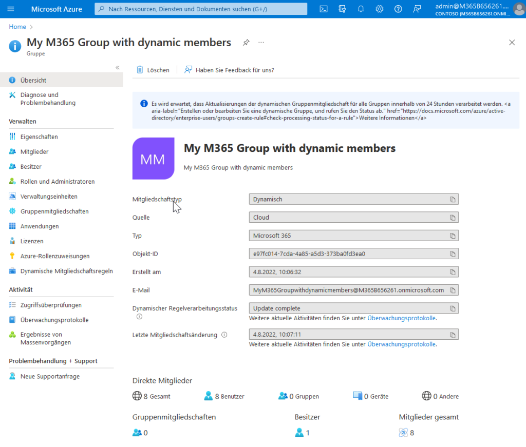 Microsoft 365 Gruppenmitglieder